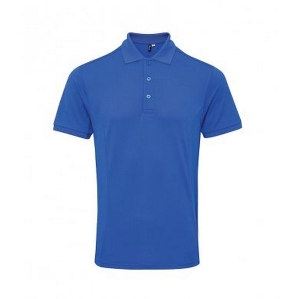 Premier Mens Coolchecker Plus Piqu Polo Shirt / Royal
